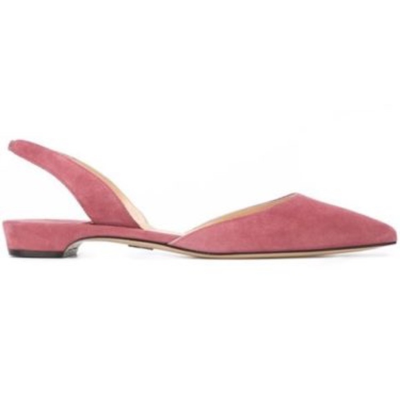 PAUL ANDREW The Rhea Ballerinas Suede Slingbacks